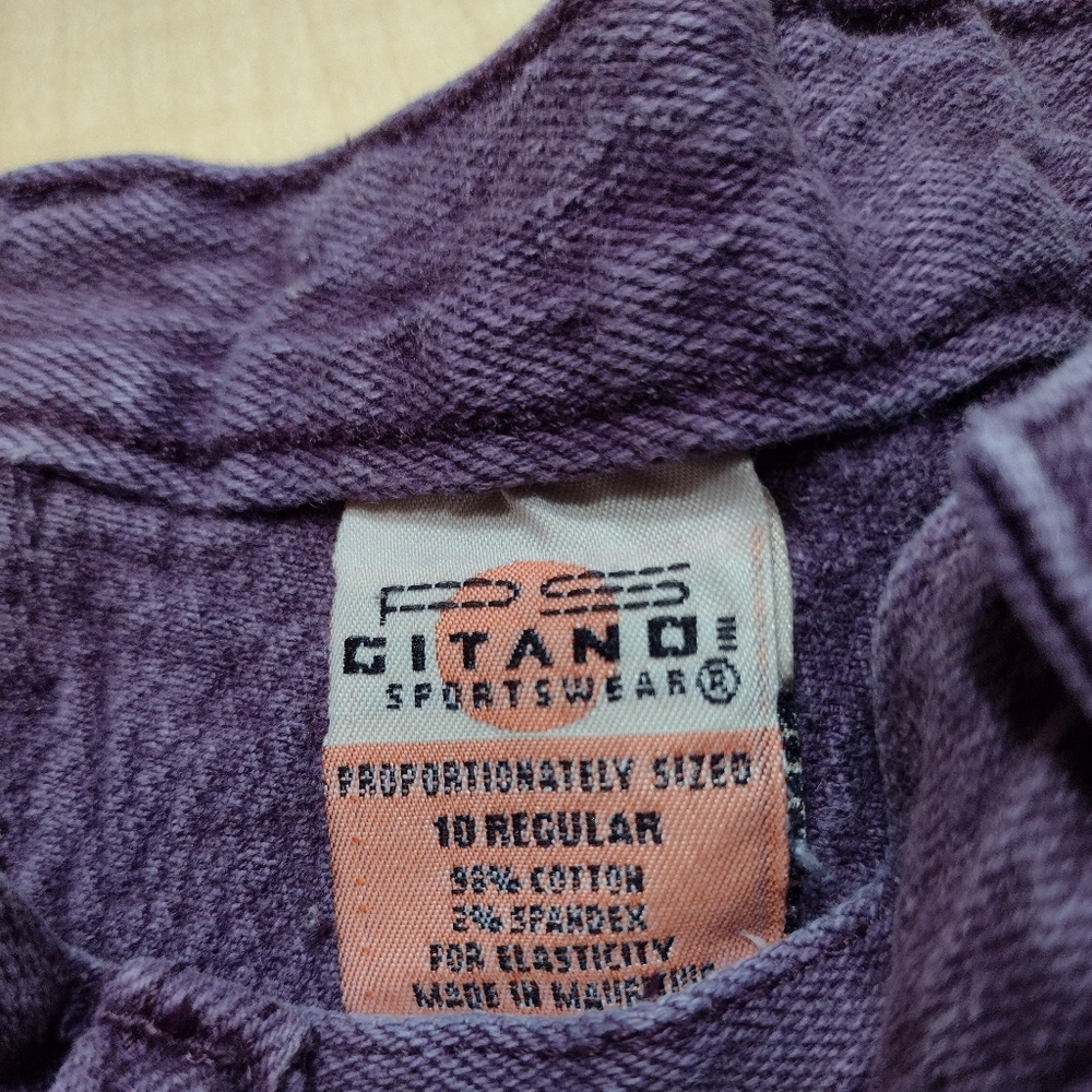 Gitano Vintage 80s Women's Purple Jeans - Picture 13 of 13